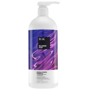 IGK Blonde Pop Purple Toning Shampoo 34oz